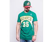 Triko Mitchell & Ness Seattle Supersonics Kevin Durant Name & Number Tee Dark Green