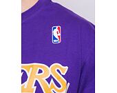 Triko Mitchell & Ness Los Angeles Lakers Shaquille O'Neal Name & Number Tee Purple