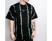 Triko Karl Kani Small Signature Tie Dye Tee black/green