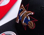 Kšiltovka Mitchell & Ness Team Ground 2.0 Stretch Snapback HWC Philadelphia 76ers Black