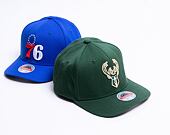 Kšiltovka Mitchell & Ness Team Ground 2.0 Stretch Snapback Milwaukee Bucks Green