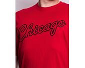 Triko Mitchell & Ness Champ City S/S Tee Chicago Bulls Scarlet