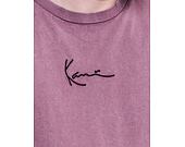 Triko Karl Kani Small Signature Washed Tee dark violet