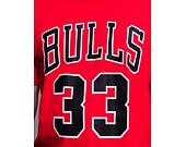 Triko Mitchell & Ness Last Dance Number 33 Tee Chicago Bulls Red