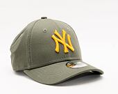 Dětská kšiltovka New Era 9FORTY Kids MLB League Essential New York Yankees Strapback New Olive