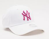 Dámská kšiltovka New Era 9FORTY Womens MLB League Essential New York Yankees Strapback Optic White