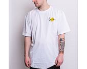 Triko Karl Kani Chest Signature Smiley print Tee white/yellow