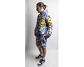 Mikina Market Smiley Sun Dye Yellow/Blue Tie-Die