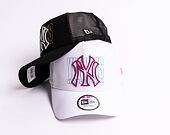 Kšiltovka New Era 9FORTY A-Frame Trucker MLB Logo Overlay New York Yankees Snapback Optic White