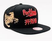 Kšiltovka Mitchell & Ness Water Tiger Snapback Hwc Portland Trail Blazers Black