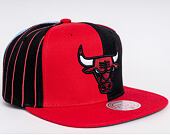 Kšiltovka Mitchell & Ness What The Pinstripe Chicago Bulls Red