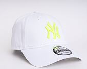 Kšiltovka New Era 9FORTY MLB Neon Pack New York Yankees Strapback Optic White/Upright Yellow