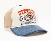 Dětská kšiltovka Stetson Trucker Cap Gambling Grifter - Beige / Navy - YOUTH