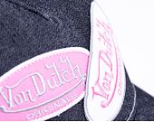 Kšiltovka Von Dutch Russel Trucker Denim Black Denim/White