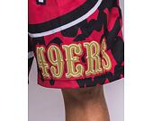 Kraťasy Mitchell & Ness NFL Jumbotron 2.0 Shorts San Francisco 49Ers Black / Red