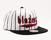 Kšiltovka Mitchell & Ness NBA Retro Pinstripe Snapback Hwc Portland Trail Blazers White