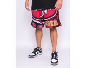 Kraťasy Mitchell & Ness NFL Jumbotron 2.0 Shorts San Francisco 49Ers Black / Red