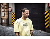 Triko Signature Karl Kani Jeans Washed Pinstripe Tee light yellow