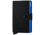 Peněženka Miniwallet Secrid Matte Black & Blue