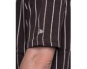 Triko New Era Oversized Pinstripe Tee Brown / Off White