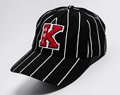 Kšiltovka Karl Kani Retro Patch Pinstripe Cap black/red/white