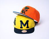 Kšiltovka Mitchell & Ness Jumbotron Snapback University Of Michigan Yellow / Navy