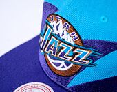 Kšiltovka Mitchell & Ness Sharktooth Snapback Hwc Utah Jazz Teal / Purple