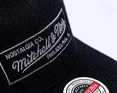 Kšiltovka Mitchell & Ness Box Logo Classic Red Snapback Branded Black
