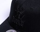 Kšiltovka Mitchell & Ness Blk/Blk Logo Classic Red Milwaukee Bucks Black