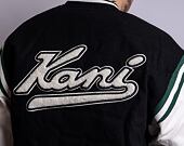 Bunda Karl Kani OG College Jacket Dark Black/Off White