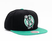 Kšiltovka Mitchell & Ness PATCH OVERLOAD SNAPBACK BOSTON CELTICS Black / Green