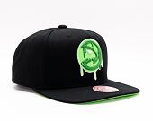 Kšiltovka Mitchell & Ness SLIME DRIP SNAPBACK HWC Atlanta Hawks Black