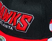 Kšiltovka Mitchell & Ness SHREDDER STRETCH SNAPBACK HWC Atlanta Hawks Black