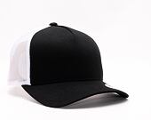 Kšiltovka Yupoong 5-Panel Retro Trucker 2-Tone Cap Black / White