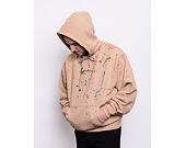Mikina Karl Kani Small Signature OS Paintsplatter Hoodie sand