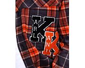 Košile Karl Kani Chest Signature Heavy Flannel Overshirt cognac