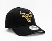 Kšiltovka New Era 9FORTY NBA Metallic Chicago Bulls Black