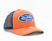 Kšiltovka Von Dutch Boston Trucker Cotton Twill Orange/Navy