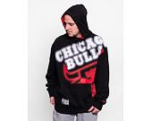 Mikina New Era NBA Enlarged Neon Pull Over Hoody Chicago Bulls Black/Red