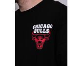 Triko New Era NBA Oversized Back Print Neon Tee Chicago Bulls Black/Red