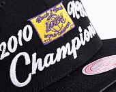 Kšiltovka Mitchell & Ness 10 NBA CHAMPS SNAPBACK HWC Los Angeles Lakers Black
