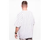 Triko Karl Kani Small Signature Heavy Jersey Pinstripe Tee white/black