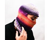 Custom made pletená Balaclava kukla - Funky Rainbow
