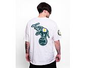 Triko New Era Heritage Back Print Oversized Tee Oakland Athletics Off White / Dark Green