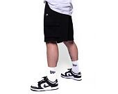 Kraťasy New Era Essentials Cargo Shorts Black / Optic White