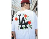 Triko New Era MLB Flowers Graphic Oversized Tee Los Angeles Dodgers Optic White / Black