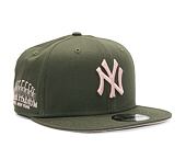 Kšiltovka New Era 9FIFTY MLB Side Patch New York Yankees New Olive / Dirty Rose