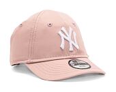 Dětská kšiltovka New Era 9FORTY Kids MLB League Essential New York Yankees Dirty Rose / Optic White