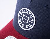Kšiltovka Brixton Crest C MP Snapback Washed Navy / Island Berry