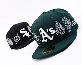 Kšiltovka New Era 59FIFTY MLB All-Over-Paisley Oakland Athletics Team Color / Optic White